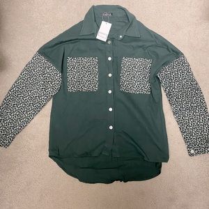 NWT Drop Shoulder Shacket